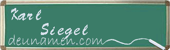 Karl Siegel Visitenkarte